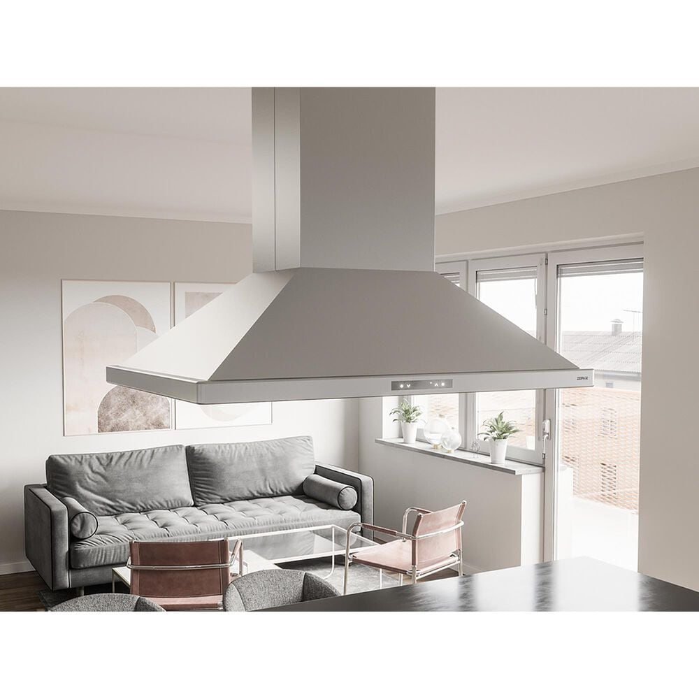 Zephyr Napoli 42&quot; Island Range Hood in Stainless Steel, , large