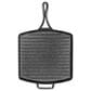Lodge Blacklock 12" Square Triple Seasoned Cast Iron Grill Pan in Black, , large