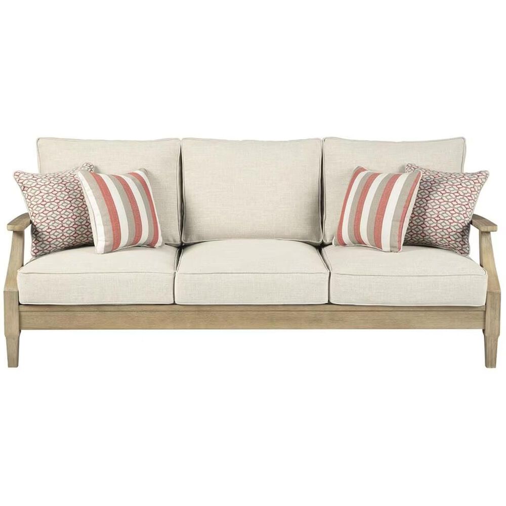Ashley Clare View 5-Piece Patio Conversation Set in Beige, , large