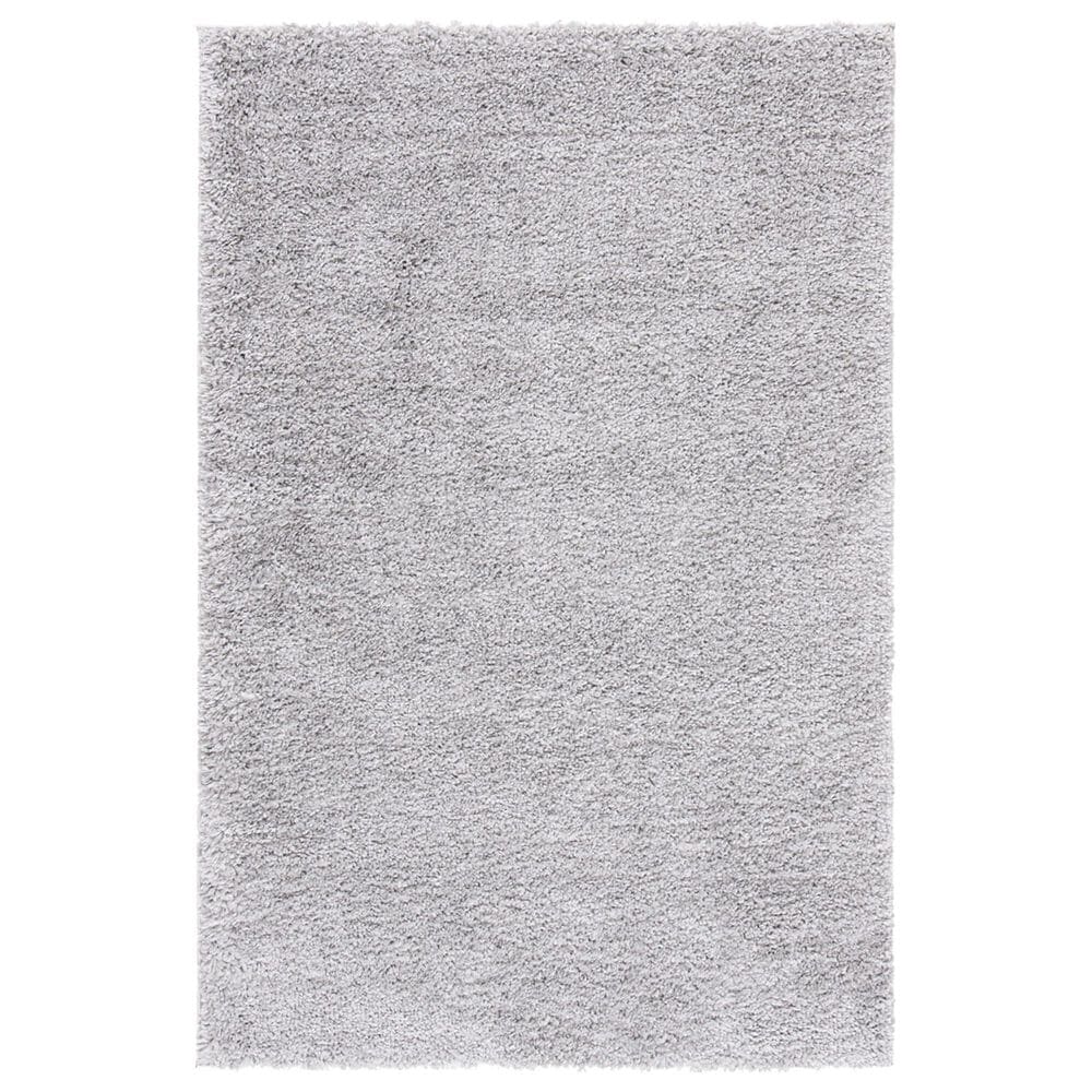 Safavieh August Shag AUG900G 4" x 6" Silver Area Rug, , large