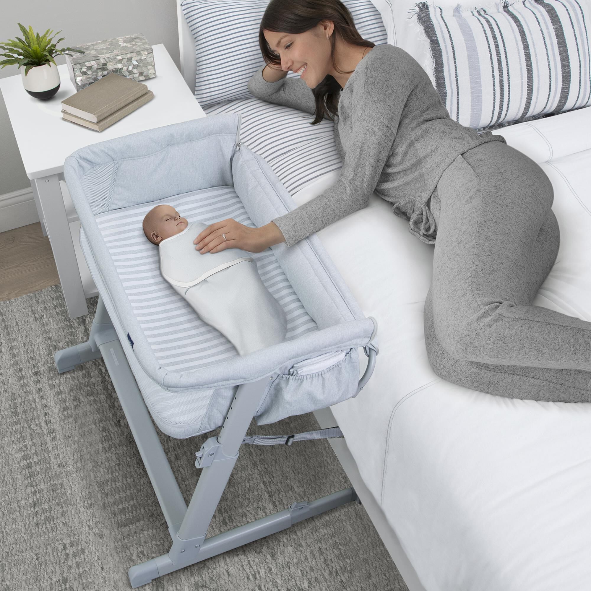 Gray bassinet clearance