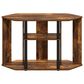 HOMLUX 39" TV Stand in Amber Pine and Black, , large