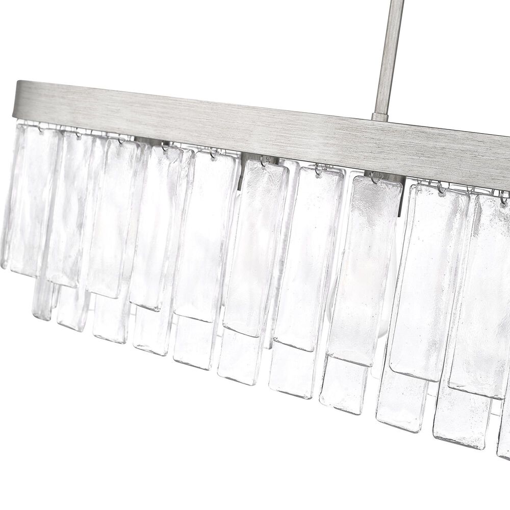 Golden Lighting Ciara 6-Light Linear Pendant in Peruvian Silver, , large
