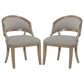 Hooker Furniture Boheme Garnier Barrel Back Chair with Grey Cushion in Antique Milk (Set of 2), , large