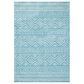 Safavieh Tulum Transitional 6" x 9" Turquoise and Ivory Area Rug, , large
