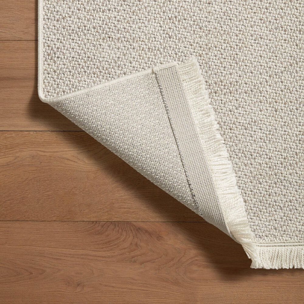 Amber Lewis x Loloi Malibu MAB-01 2&#39;3&quot; x 7&#39;7&quot; Ivory and Dove Indoor/Outdoor Runner, , large