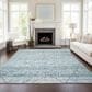 Dalyn Rug Company Portico PO1 Teal 8" x 10" Area Rug, , large