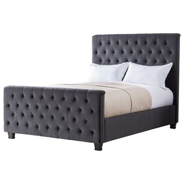 Bailey Home Michelle King Upholstered Bed in Charcoal, , large