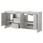 Lexora Home Lafarre 72" Double Bathroom Vanity in White with 2 cm White Cultured Marble Top and Rectangular Sinks, , large