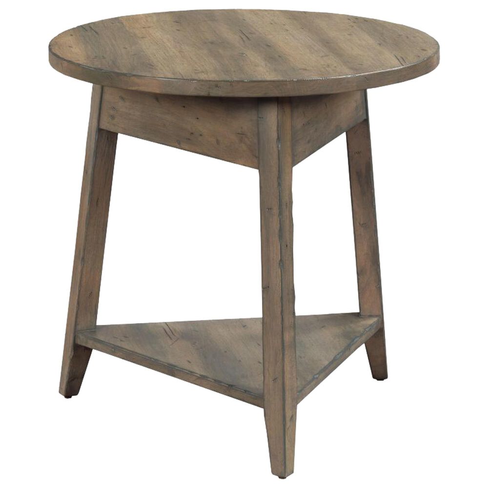 Kincaid Mill House Bowler Round End Table in Barley, , large
