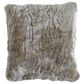 Signature Design by Ashley Raegan 20" x 20" Throw Pillow in Gray Faux Fur, , large