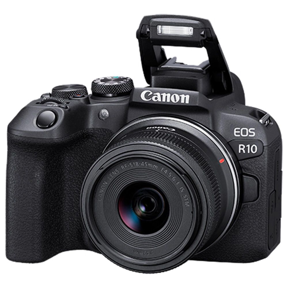 Canon EOS R10 Mirrorless Camera with 18-45mm Lens in Black, , large