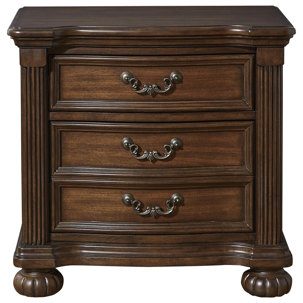Ashley Lavinton 5-Piece King Bedroom Set in Rich Cherry Brown, , large