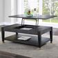 Steve Silver Furniture Yves Lift-Top Cocktail Table in Rubbed Charcoal and Brushed Brass, , large