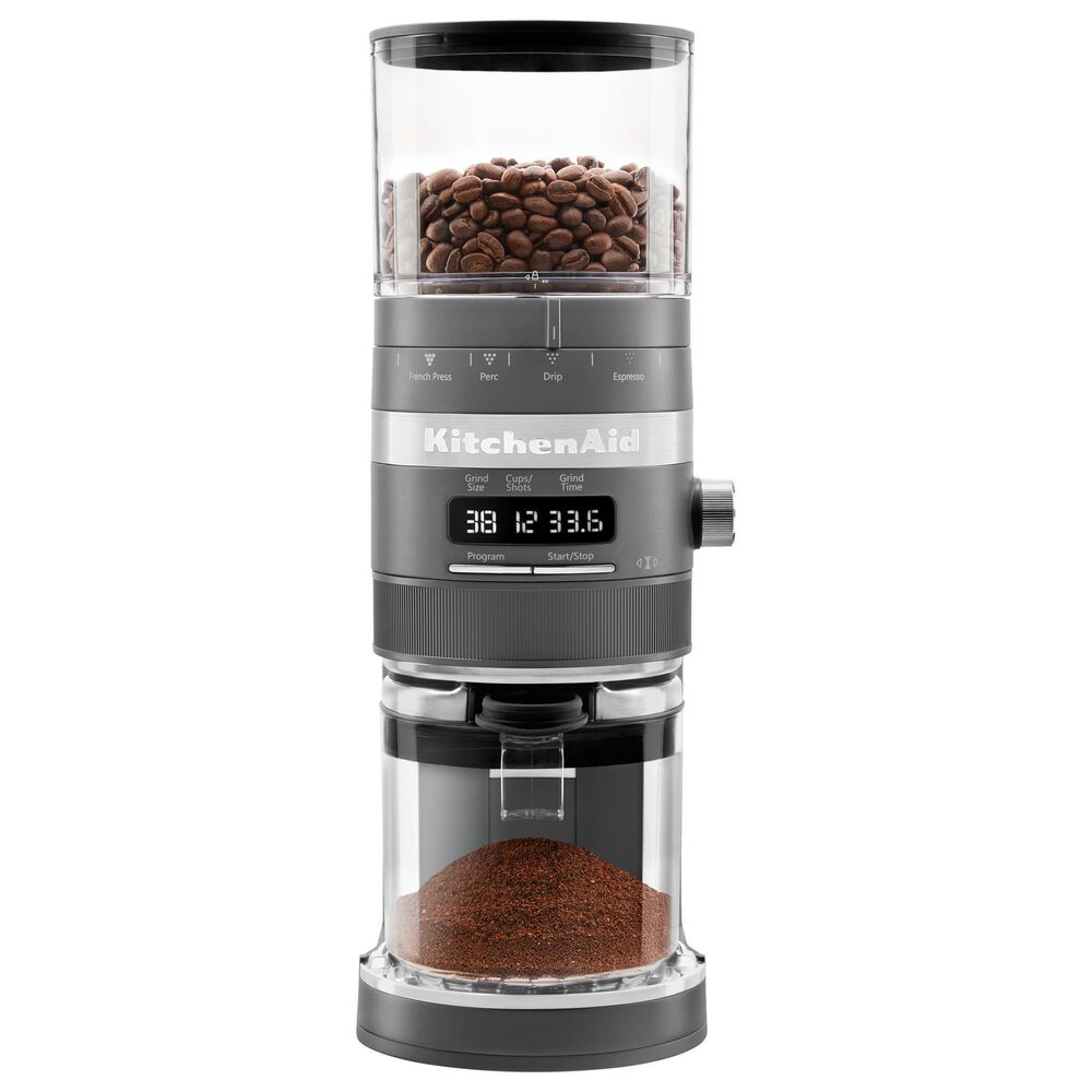 KitchenAid Burr Coffee Grinder in Matte Charcoal Grey, , large