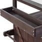 HOMLUX 50" Outdoor Kitchen Island in Dark Brown and Stainless Steel, , large