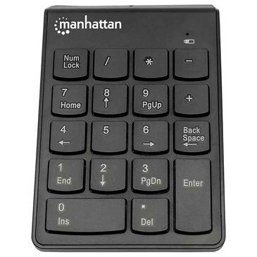 Manhattan Numeric Wireless Keypad in Black, , large