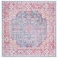 Safavieh Serapi Bohemian 6"7" Square Blue and Rust Area Rug, , large