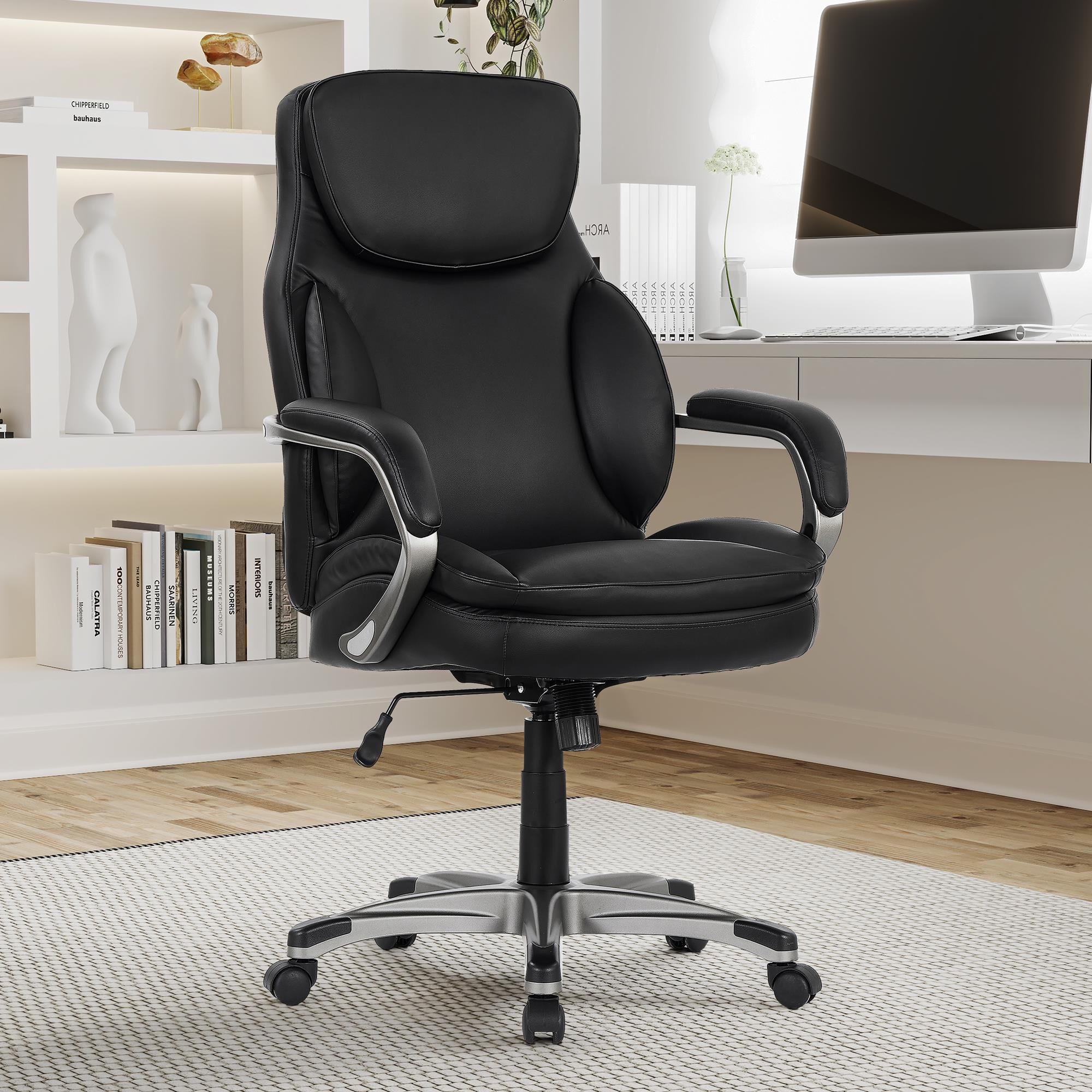 Primo International Palisade Office Desk Chair by Sealy in Black