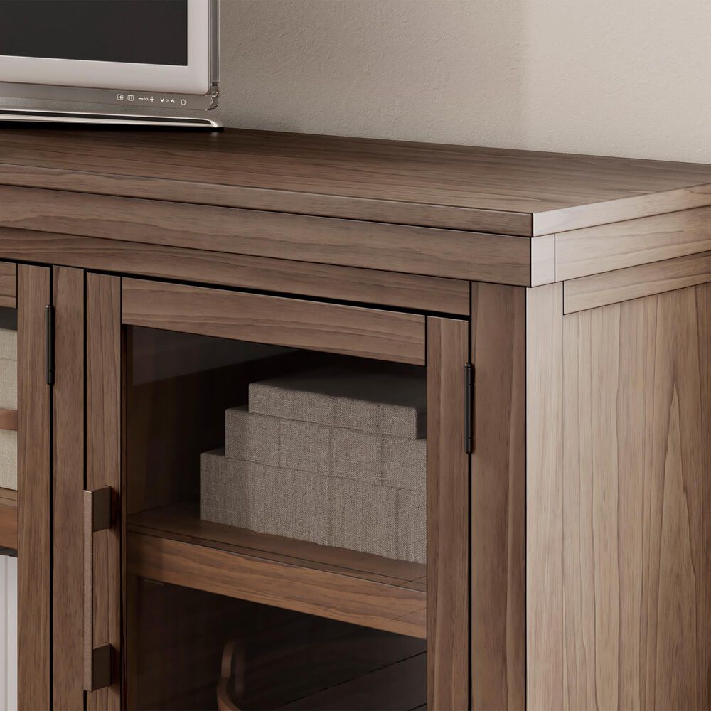 Ashley Boardernest 85&quot; Extra Large TV Stand in Light Brown, , large