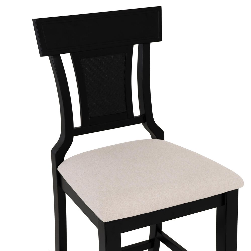 Linon Home Decor Rylan Counter Stool in Black, , large