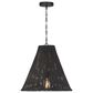 Creative Coop Rosemary 1-Light Small Pendant with Black Shade, , large