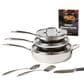 Power A Titan 10-Piece Cookware Set in Stanless Steel and Black, , large