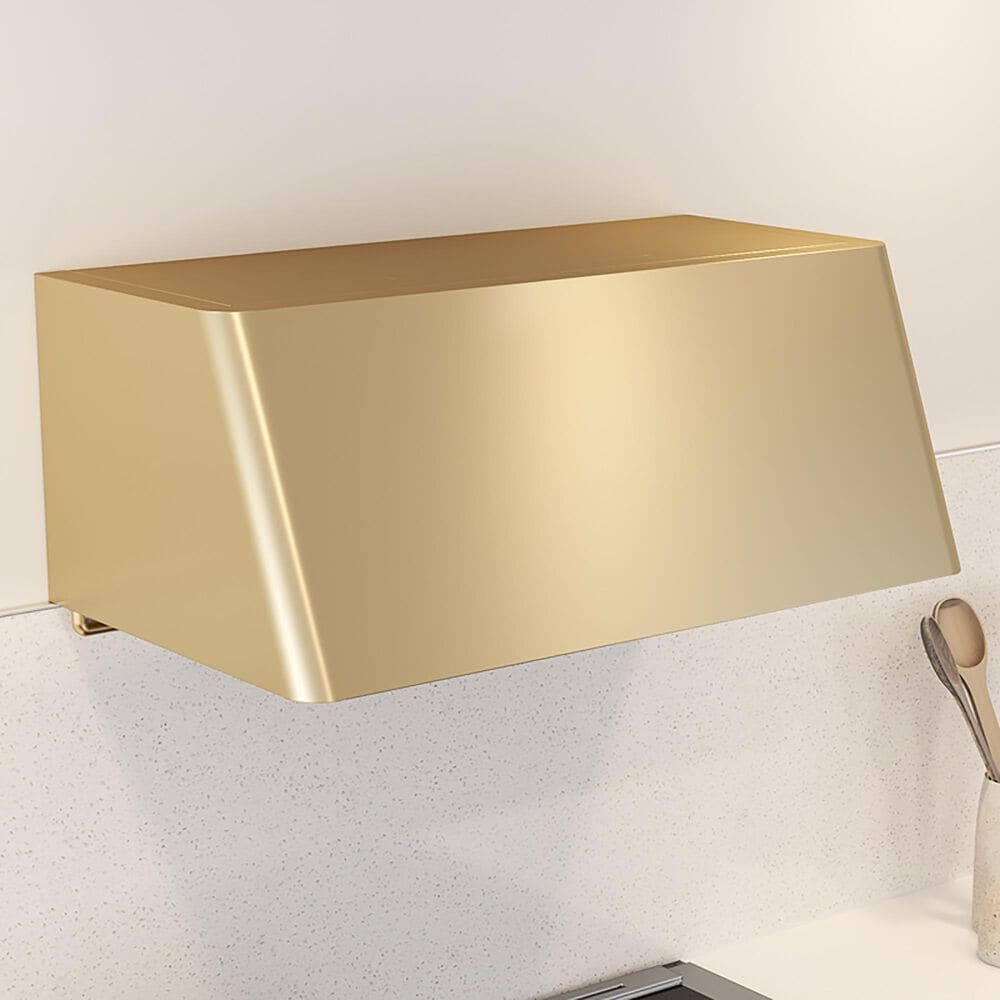 Zephyr Mesa 36&quot; Wall Mounted Range Hood in Satin Gold, , large