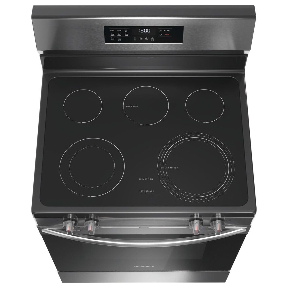 Frigidaire 30&quot; Front Control Electric Range and 1.8 Cu. Ft. OTR Microwave Kitchen Package in Stainless Steel , , large