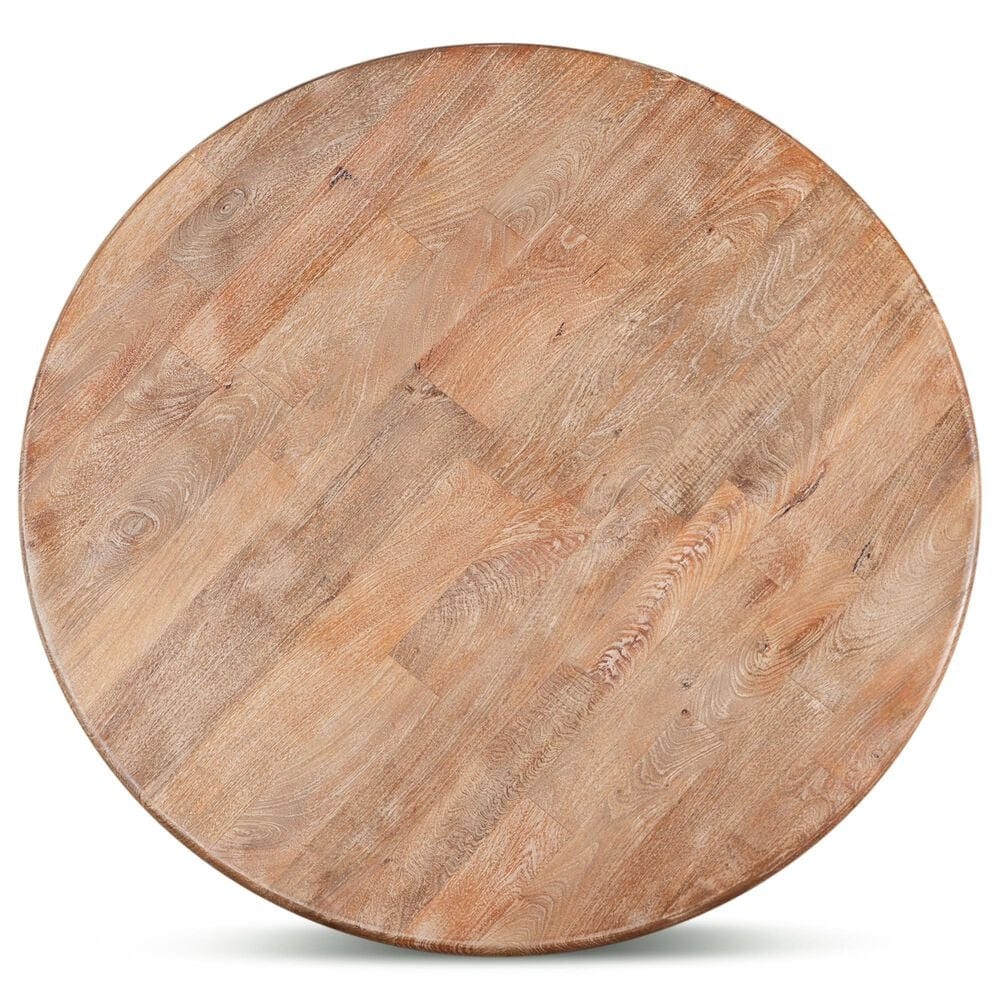 Home Trends &amp; Design San Rafael 60&quot; Round Dining Table in Antique Oak - Table Only, , large