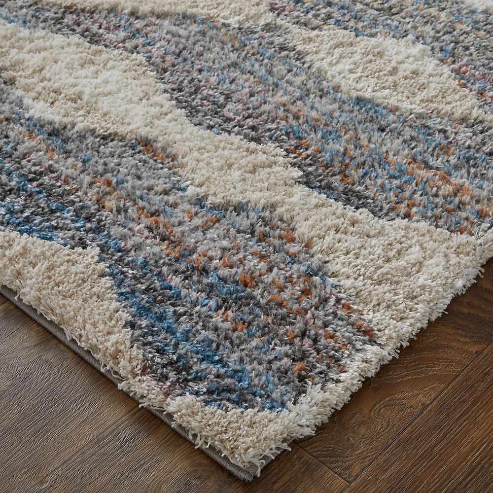 Feizy Mynka 39IFF 2&#39; x 3&#39; Gray and Multicolor Area Rug, , large