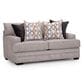 Moore Furniture Protege Stationary Loveseat in Dove, , large