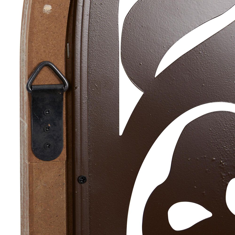 Maple and Jade 46.5&quot; x 16&quot; Rustic Abstract Wall Decor in Brown, , large