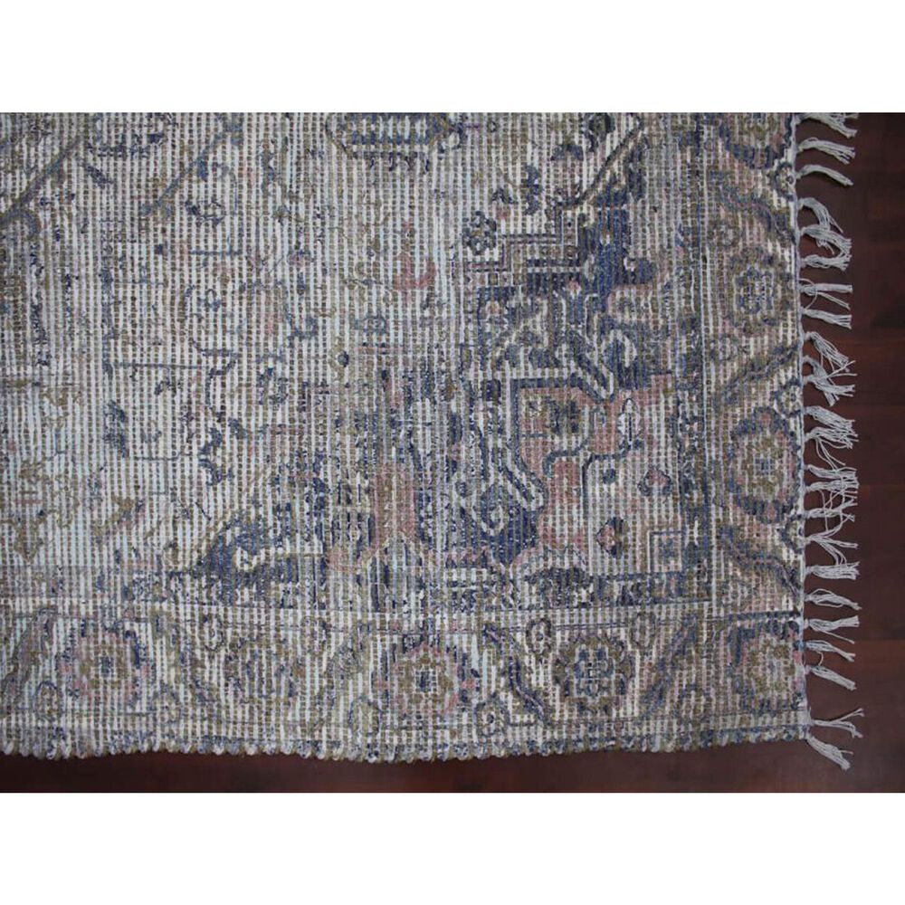 Amer Rugs Prairie 2&#39; x 3&#39; Light Blue and Pink Area Rug, , large