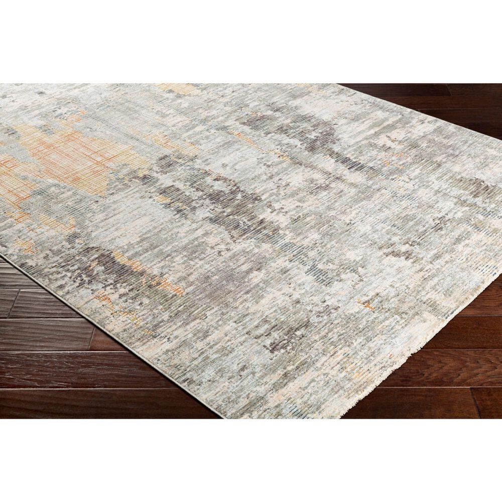 Surya Presidential Light Olive, Saffron, Orange, Ice Blue, Blue, Ivory, Wheat, Dusty Sage, Gray and Charcoal 11&#39;6&quot; x 15&#39;6&quot; Area Rug, , large