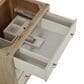 James Martin Vanities Celeste 36" Single Vanity in Sun-washed Oak with Embossed Shagreen and with Single Hole 3 cm Arctic Fall Top & Backsplash, , large