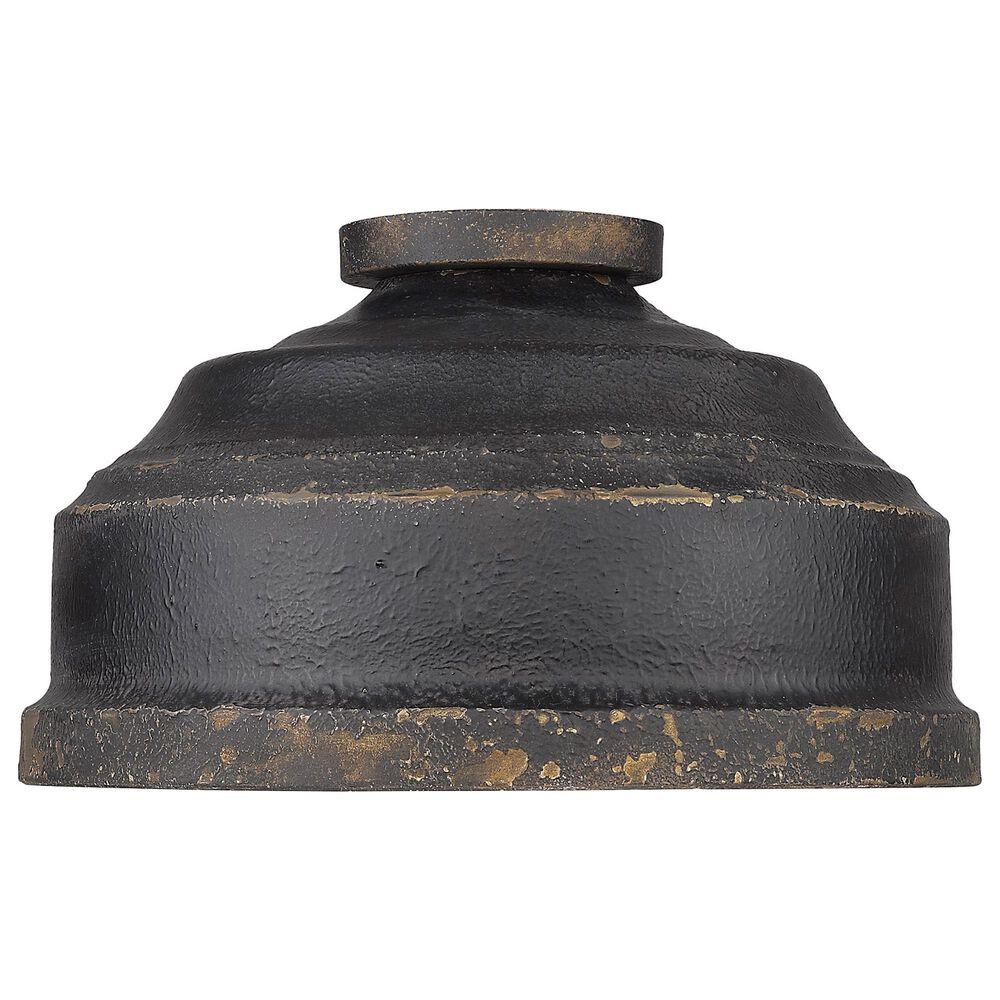 Golden Lighting Keating Flush Mount in Antique Black Iron, , large