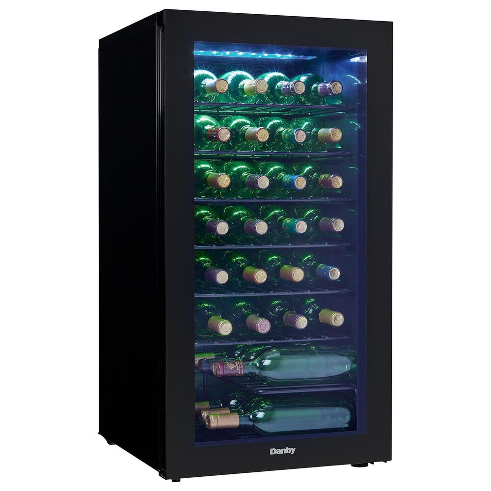 Danby 3.3 Cu. Ft. 36 Bottle Wine Cooler in Black, , large