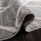 Safavieh Martha Stewart Lucia Shag 4" x 6" White and Light Grey Area Rug, , large