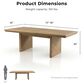 Furniture of America Virex Rectangle Extendable Dining Table in Natural, , large
