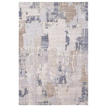 Kas Oriental Rugs Woodland Westover 3"11" x 5"3" Ivory and Blue Area Rug, , large