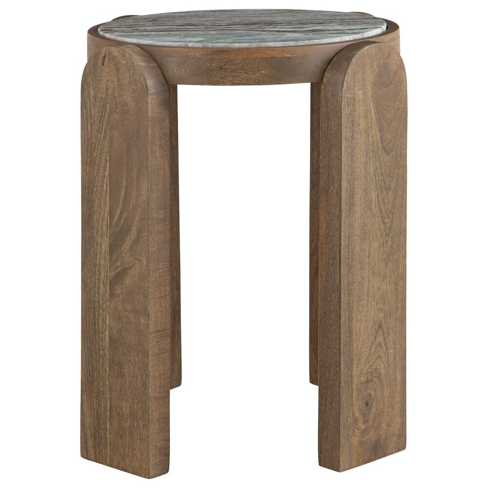 Ashley Gavrilley End Table in Light Gray Wash, White and Taupe, , large