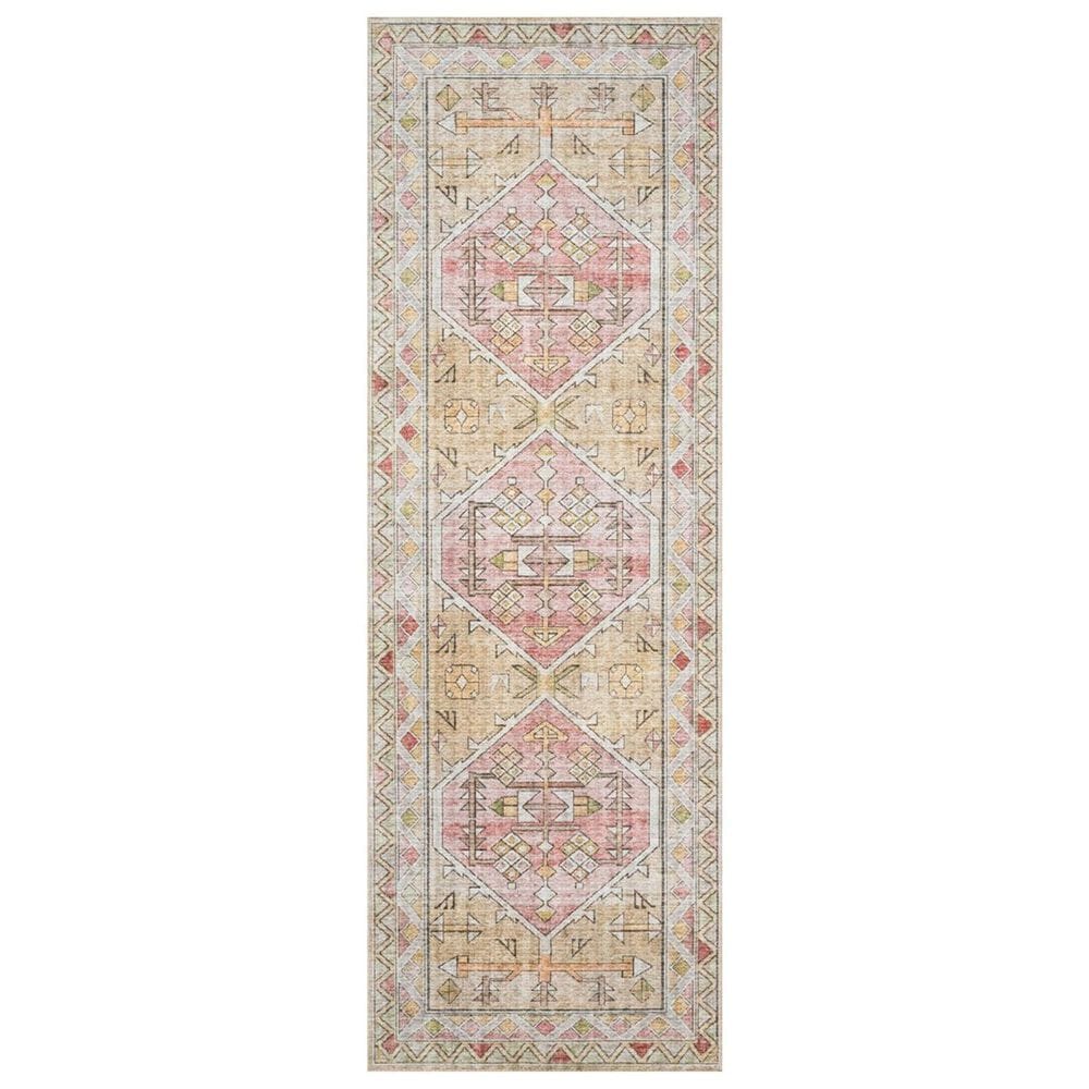 Loloi II Skye SKY-04 2"6" x 7"6" Gold and Blush Runner, , large