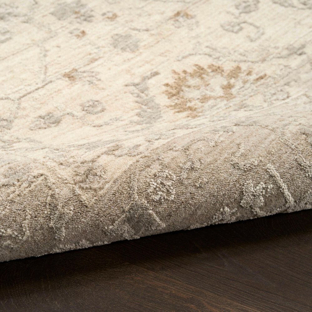 Nourison Moonlit MLI01 Ivory and Grey 5'3" x 7'6" Area Rug, , large