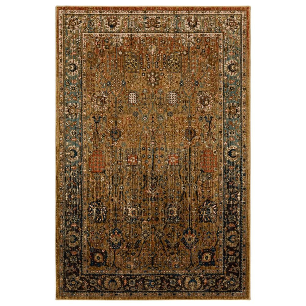 Karastan Spice Market Myanmar Tobacco 12" x 15" Area Rug, , large