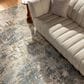 Surya Dresden Taupe, Off-White, Deep Teal, Dusty Sage, Ink Blue, Mustard and Light Gray 12" x 15" Area Rug, , large