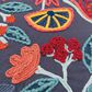 Rizzy Home Floral 20" Down Filled Pillow in Navy, , large