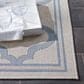Safavieh Bermuda 6"7" x 9"2" Ivory and Blue Indoor/Outdoor Area Performance Rug, , large