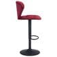 Zuo Modern Salem Bar Stool in Red and Black, , large
