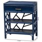 Baxton Studio Daina 1-Drawer Nightstand in Blue, , large